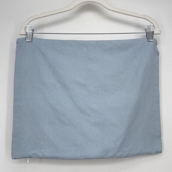 Coastal Accent Pillow Case Cover14"x18" Small Rectangle Blue White Herringbone - Picture 5 of 6